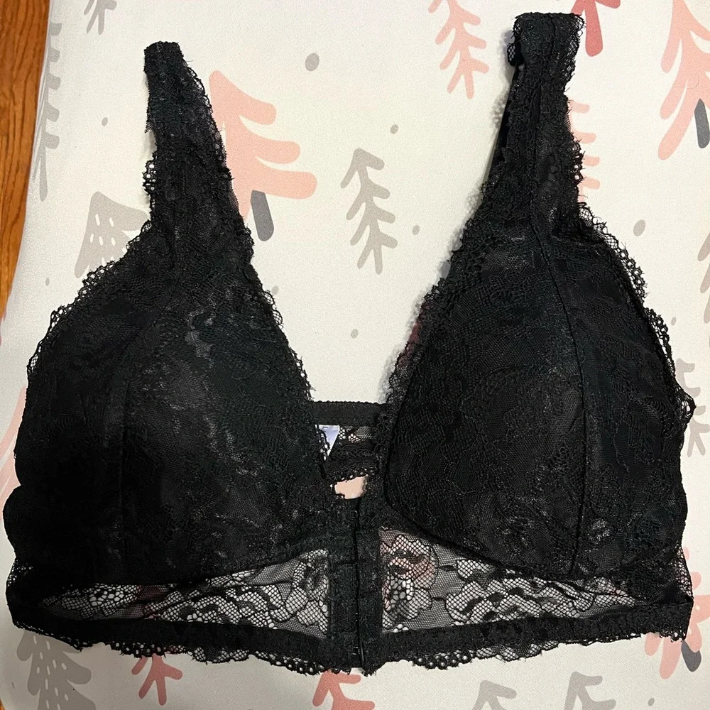 Laura Ashley Black Lace Bra